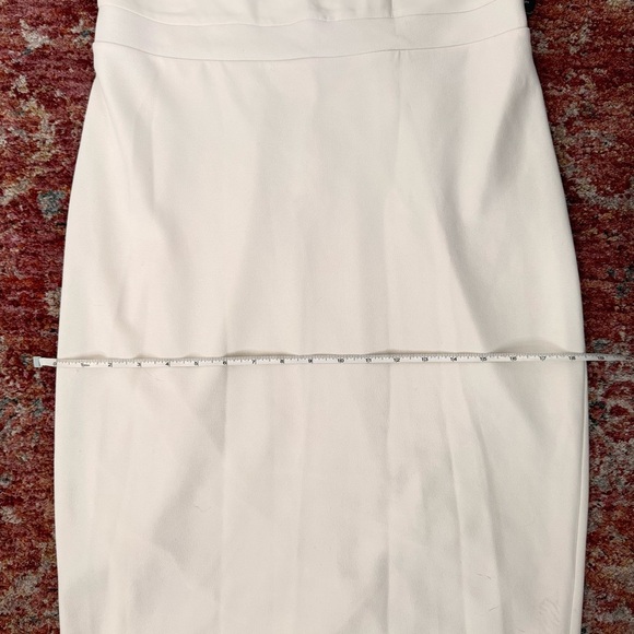 Express White Midi Dress | Cap Sleeves | Modern Chic | NWT Size M - Picture 10 of 11